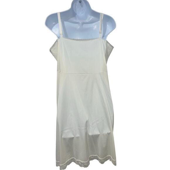 Vintage Sears Slip Dress Made in USA off white size 40 "The doesn't Slip" - Picture 4 of 6